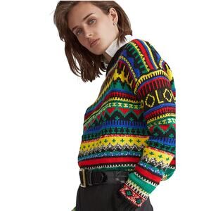 Polo Ralph Lauren Fair Isle Wool Blend Sweater  - Medium